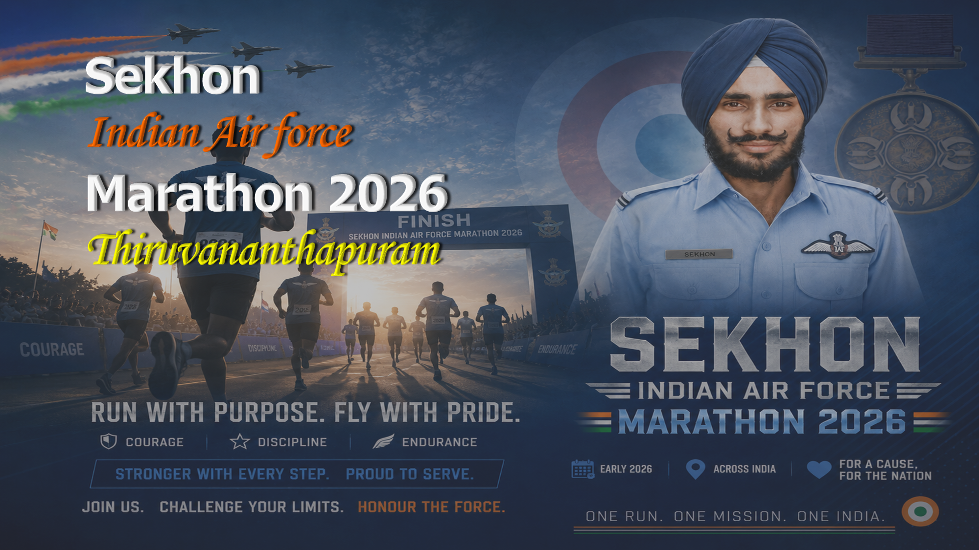 Sekhon Indian Air Force Marathon 2026