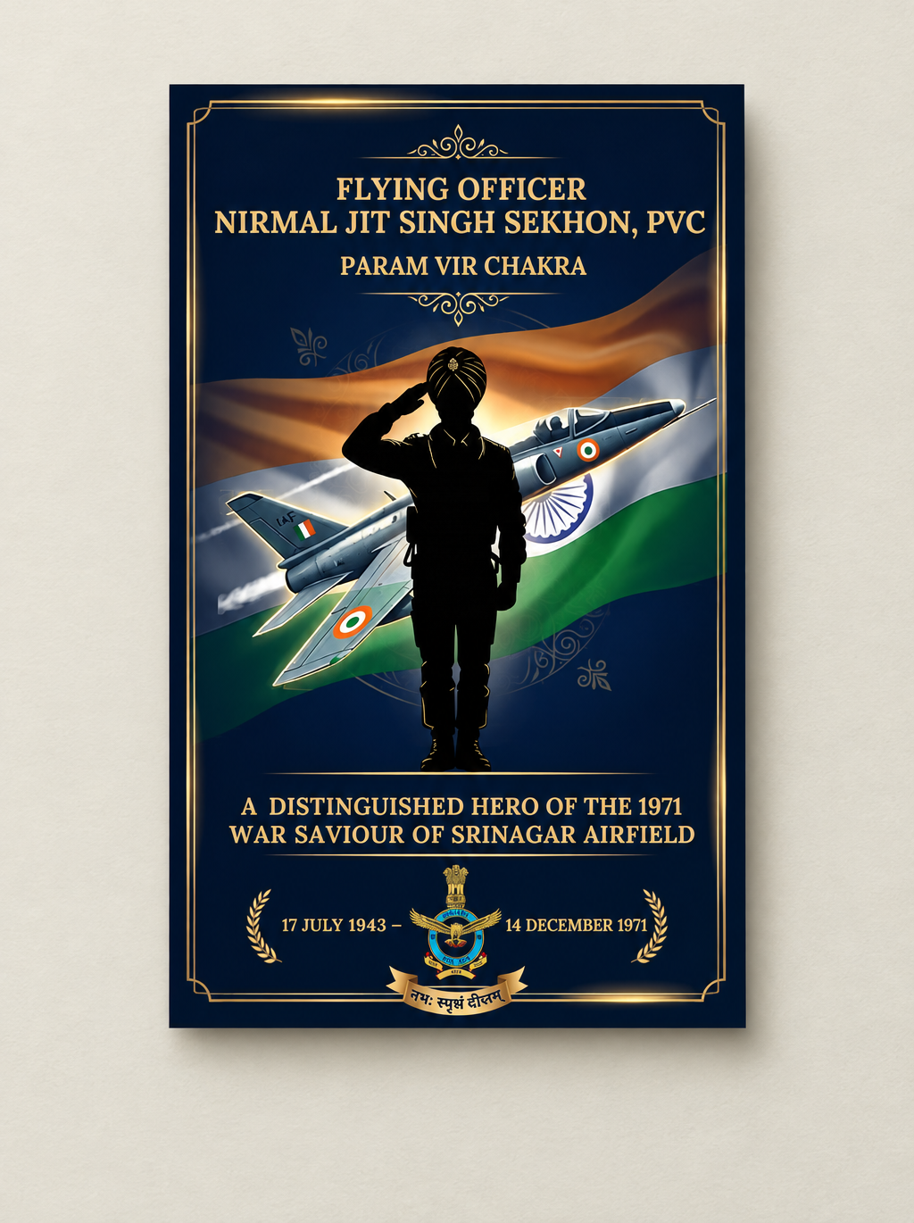 Flying Officer Nirmal Jit Singh Sekhon